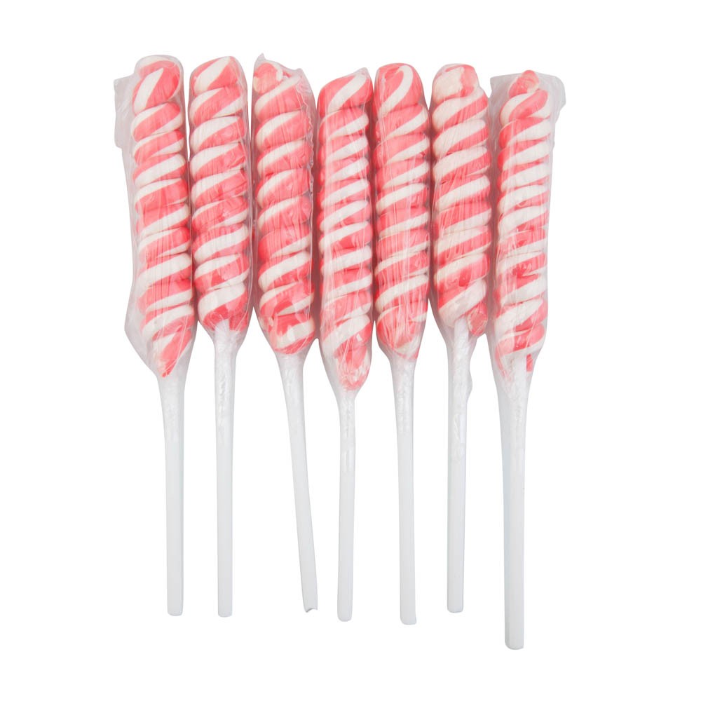 Pink Twist Lollipops 48 Pack | Candy Bar Sydney