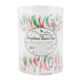 Christmas Mini Swirl Lollipops 50 pack
