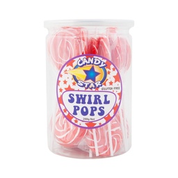 Red Mini Swirl Lollipops 24 pack (288g)