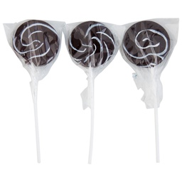 Black Mini Swirl Lollipops 24 pack (288g)