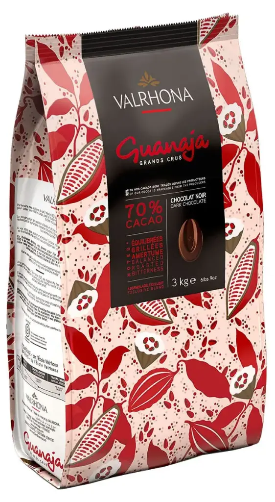 Valrhona Guanaja 70% Dark Couverture Chocolate Feves 3kg - Candy