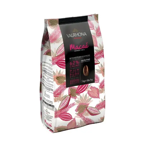 Valrhona Macae 62% Dark Couverture Chocolate Feves 3kg