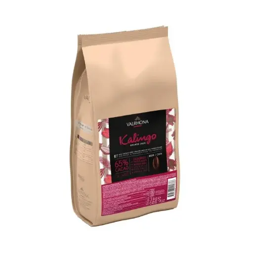 Valrhona Kalingo 65% Dark Couverture Chocolate Feves 3kg