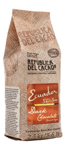 Republica Del Cacao Ecuador 56% Dark Couverture Chocolate 15kg
