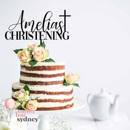 Personalised Christening Cake Topper