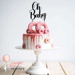 Oh Baby' Baby Shower Cake Topper - Style 2