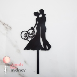 Mr and Mrs Couple Wedding Cake Topper