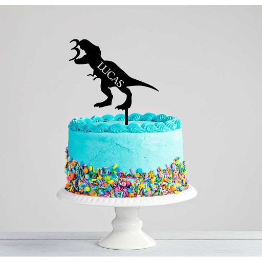 Personalised T-Rex Dinosaur Cake Topper