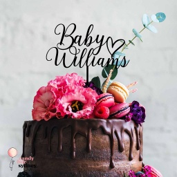 Personalised Baby Shower Cake Topper Style 3