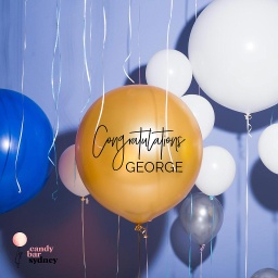 Personalised Congratulations Balloon Decal