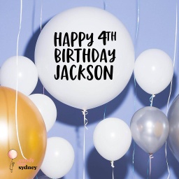 Personalised Birthday Balloon Decal - Style 2