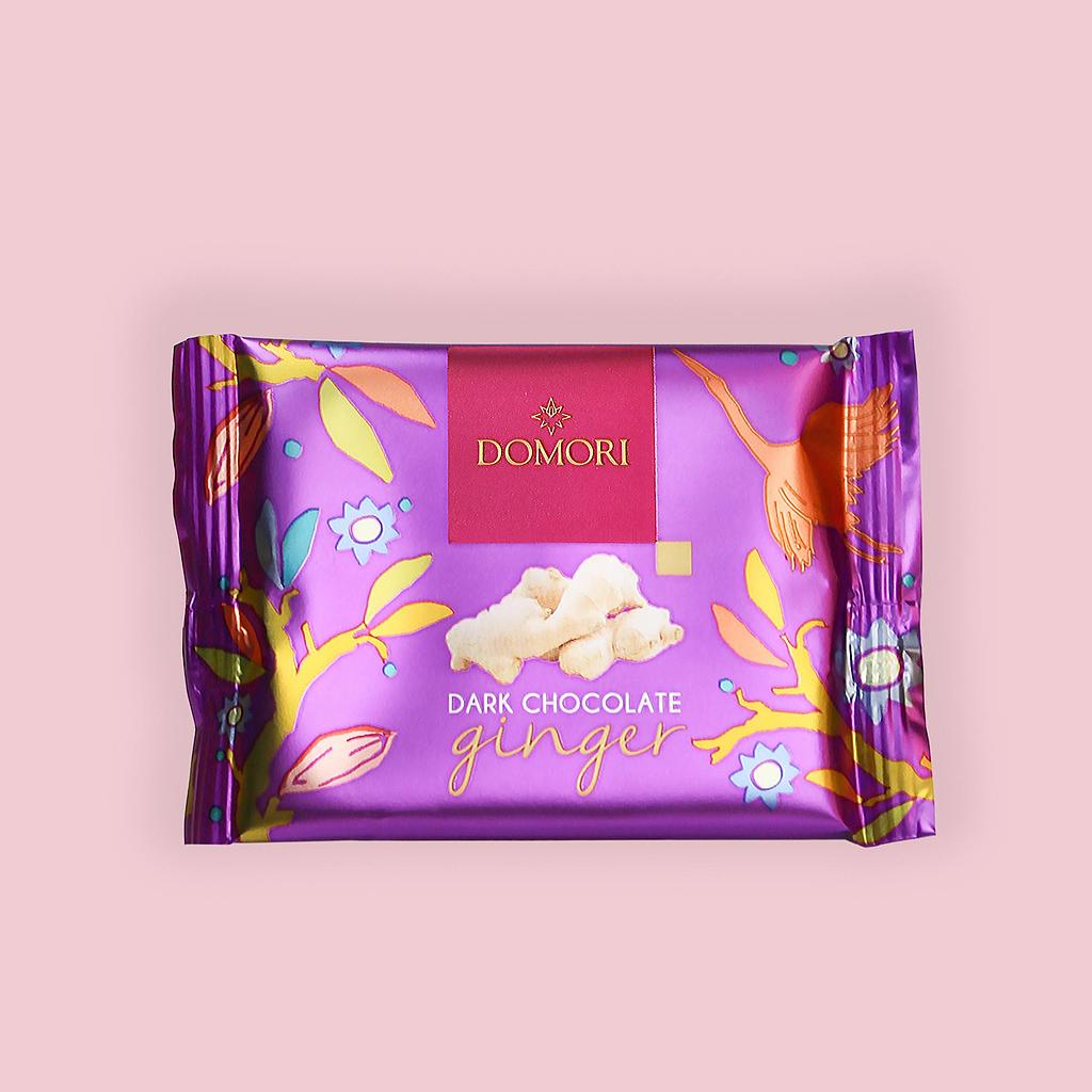Domori To Go Dark Chocolate & Ginger 25g (Best Before: 31/08/21)