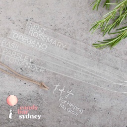 Clear Engraved Garden Stakes