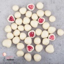 Belgian White Chocolate Raspberries 500g