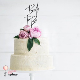 Modern Bride To Be Bridal Shower Cake Topper