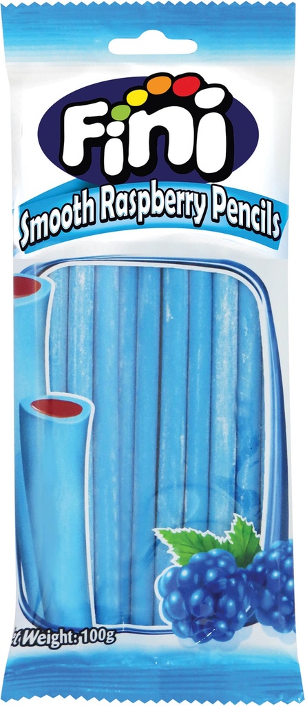 Fini Smooth Blue Raspberry Pencils 100g - Candy Bar Sydney