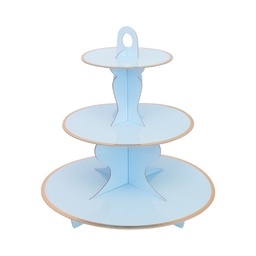 [CB62324] Blue  Solid Cake Stand ECO