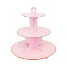 [CB62325] Pink  Solid Cake Stand ECO