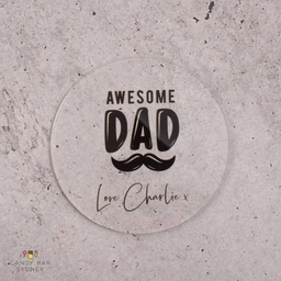 Fathers Day Coaster Awesome Dad
