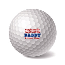 Personalised Golf Balls 3 Pack &quot;My Favourite People Call Me&quot;