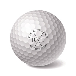 Personalised Golf Balls 3 Pack "Best By Par - Initials"