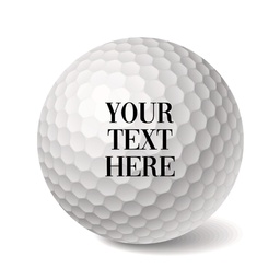 Personalised Golf Balls 3 Pack "Your Text"