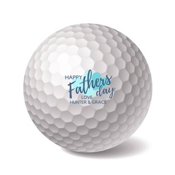 Personalised Golf Balls 3 Pack &quot;Happy Father's Day&quot;