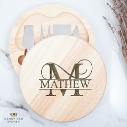 Cheese Board "Initial and Name"