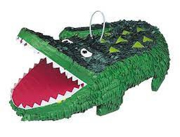 Green Crocodile Alligator Piñata