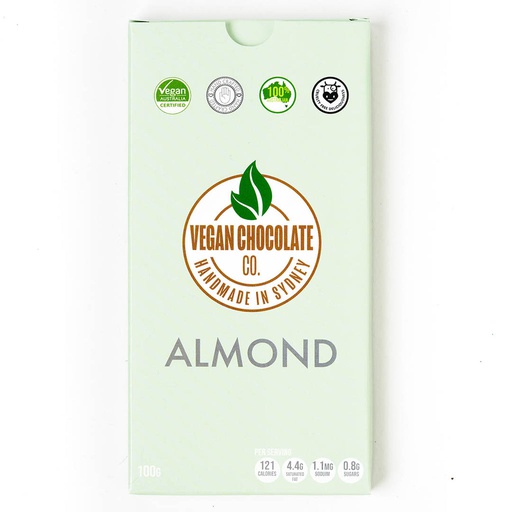 Vegan Chocolate Co Almond Bar 100g