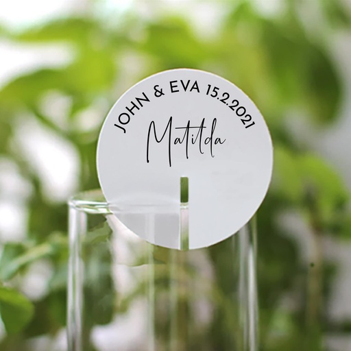 Stemless Drink Tags - Individual Names Style 3