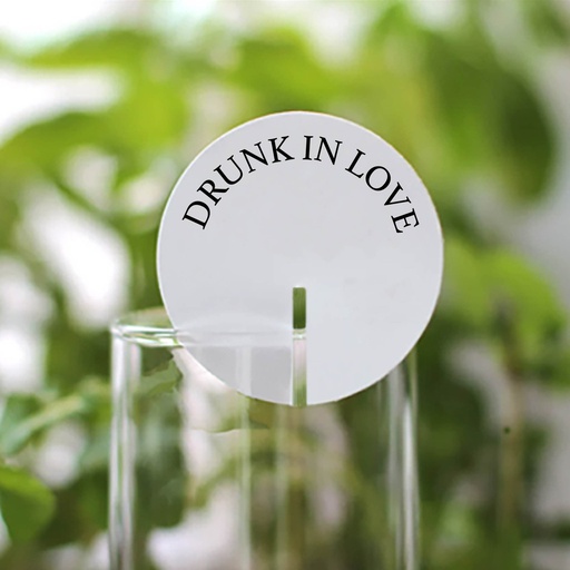 Stemless Drink Tags - Single Message Style 2
