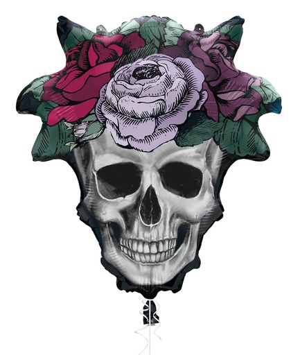 Floral Skull Foil Balloon 53.3cm
