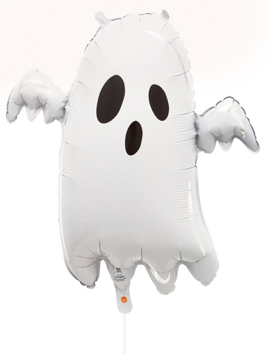 Spooky Ghost Foil Balloon 72cm with Ribbon