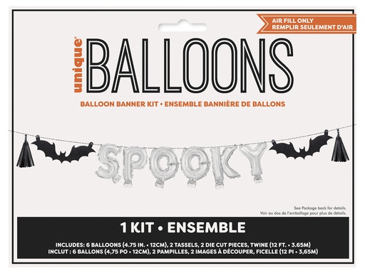 "SPOOKY" 12cm Foil Letter Balloon Kit