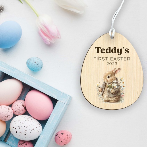 Personalised First Easter Hamper Tag