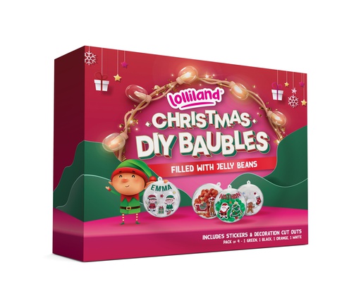 Christmas DIY Bauble Kit with Jelly Beans 4pk