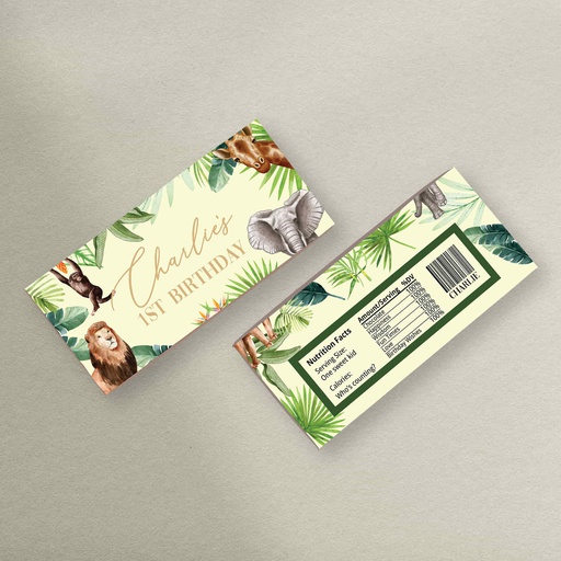 Safari Chocolate Bar Wrapper