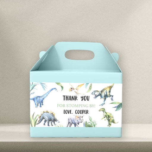 Dinosaur Gift Box Sticker