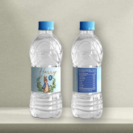 Blue Peter Rabbit Water Bottle Sticker