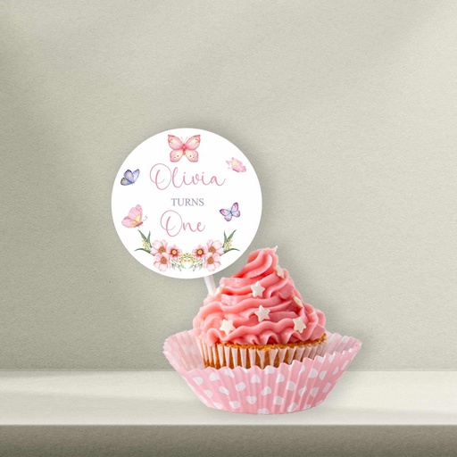 Butterfly Cupcake Topper - Style 2