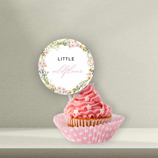 Flowers Cupcake Topper - Style 2