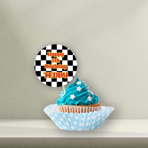 Hot Wheels Cupcake Topper - Style 3