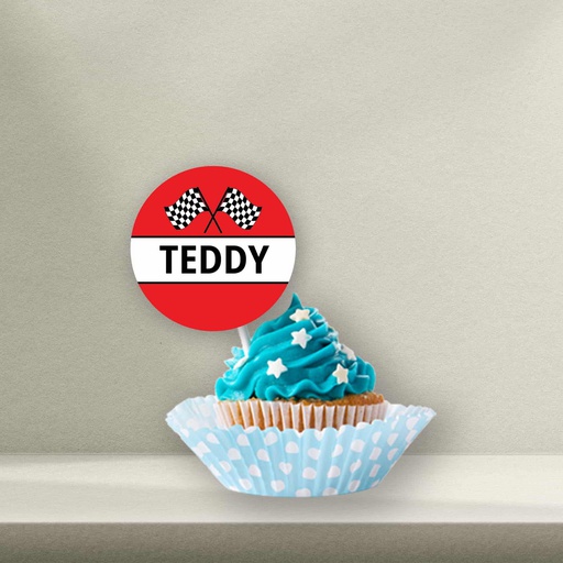 Hot Wheels Cupcake Topper - Style 4