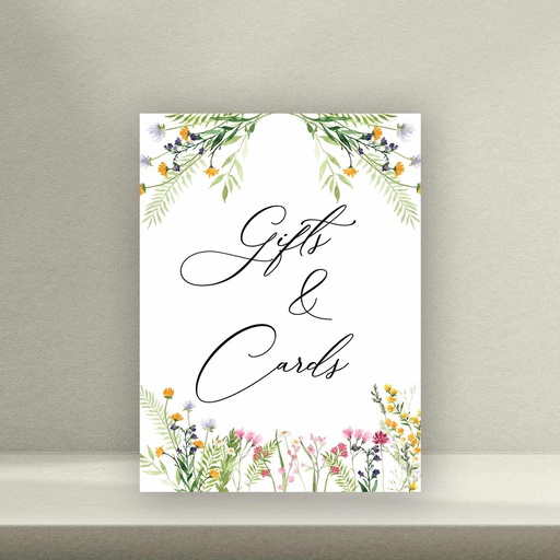 Flower Gift Table Signage