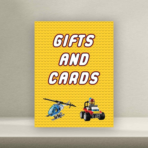 Lego Gift Table Signage