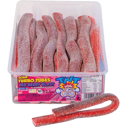 TNT Sour Red Berry Blast Turbo Tubes