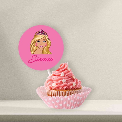Barbie Cupcake Topper - Style 2