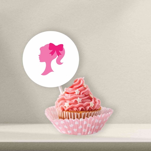 Barbie Cupcake Topper - Style 3