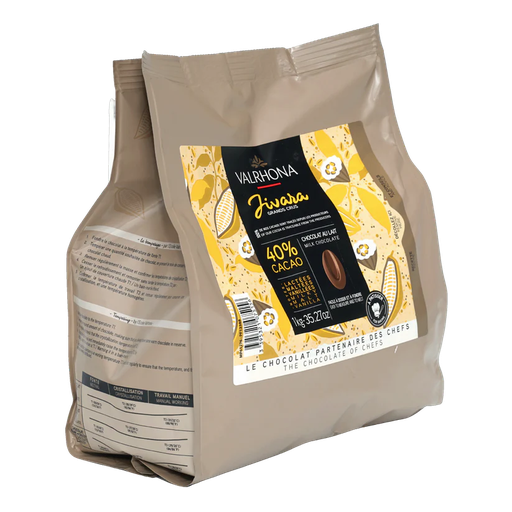 Valrhona Jivara 40% Milk Couverture Chocolate Feves 1kg